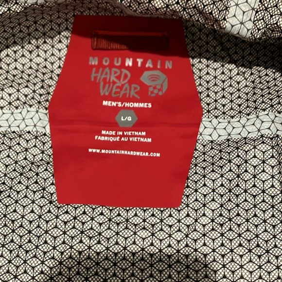 Mountain Hardwear Men's Bold Red Raincoat - Picture 6 of 6